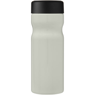 Бутылка с завинчивающейся крышкой для воды H2O Eco Base 650 ml цвета слоновой кости, сплошной черный - 21043511- Фото №4