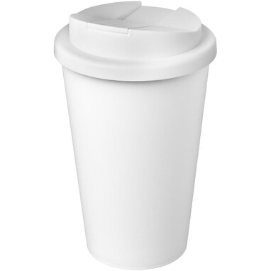 Кружка с герметичной крышкой Americano® Eco из переработанного материала объемом 350 мл белый - 21042502- Фото №1