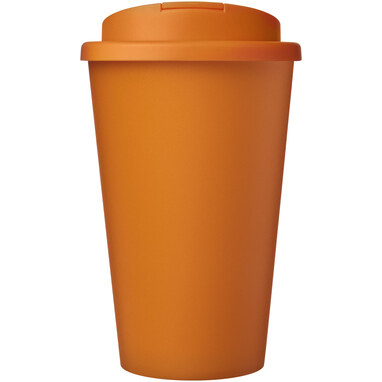Кружка с герметичной крышкой Americano® Eco из переработанного материала объемом 350 мл оранжевый - 21042507- Фото №3