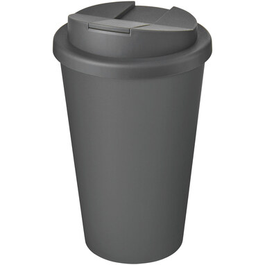 Кухоль з герметичною кришкою Americano® Eco з переробленого матеріалу об'ємом 350 мл сірий - 21042508- Фото №1