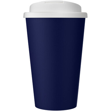 Кружка с герметичной крышкой Americano® Eco из переработанного материала объемом 350 мл cиний, белый - 21042510- Фото №3
