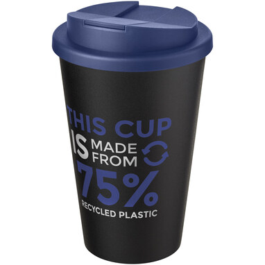 Кружка Americano Eco синій, суцільний чорний - 21042552- Фото №2