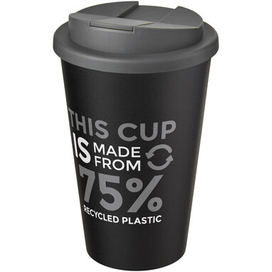 Кружка Americano Eco сірий, суцільний чорний - 21042582- Фото №2