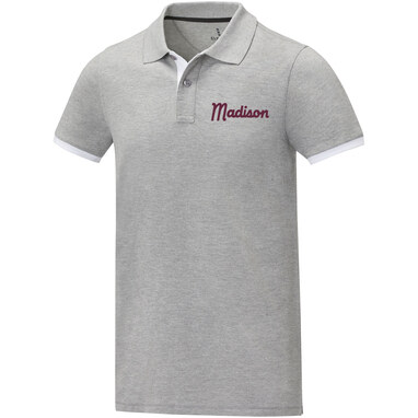 Поло чоловіче з короткими рукавами Morgan сірий яскравий  розмір XS - 38110800- Фото №2