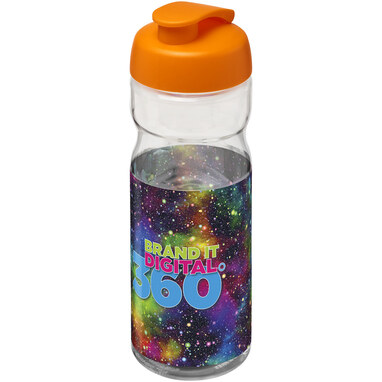 Бутылка спортивная H2O Active Base Tritan прозрачный, оранжевый - 21043610- Фото №2