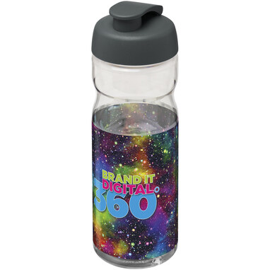 Бутылка спортивная H2O Active Base Tritan прозрачный, серый - 21043617- Фото №2