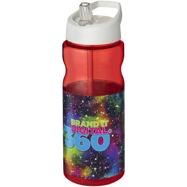 Пляшка спортивна H2O Active Base Tritan червоний, білий - 21043702- Фото №2