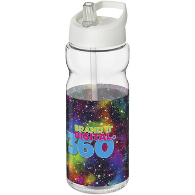 Бутылка спортивная H2O Active Base Tritan прозрачный, белый - 21043707- Фото №2