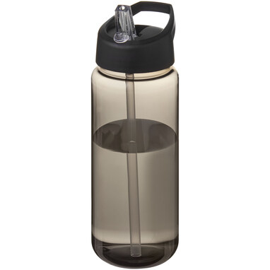 Пляшка спортивна H2O Active Octave Tritan темно-сірий суцільний чорний - 21044601- Фото №1