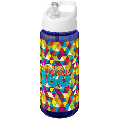 Пляшка спортивна H2O Active Octave Tritan синій, білий - 21044604- Фото №2