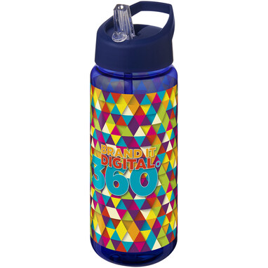 Бутылка спортивная H2O Active Octave Tritan cиний - 21044606- Фото №2