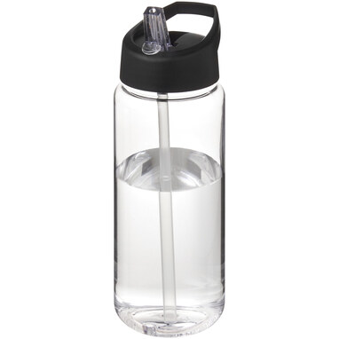Бутылка спортивная H2O Active Octave Tritan прозрачный, сплошной черный - 21044608- Фото №1