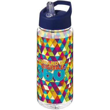 Пляшка спортивна H2O Active Octave Tritan прозорий, синій - 21044609- Фото №2