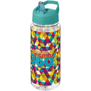 Бутылка спортивная H2O Active Base Tritan прозрачный, цвет морской волны - 21044613- Фото №2