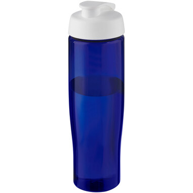 Спортивная бутылка H2O Active® Eco Tempo объемом 700 мл с откидывающейся крышкой белый, cиний - 21044803- Фото №1