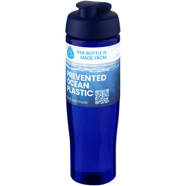 Спортивная бутылка H2O Active® Eco Tempo объемом 700 мл с откидывающейся крышкой cиний, cиний - 21044852- Фото №2