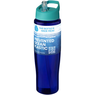 Спортивная бутылка H2O Active® Eco Tempo объемом 700 мл с крышкой-носиком аква, cиний - 21044951- Фото №2