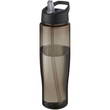 Спортивная бутылка H2O Active® Eco Tempo объемом 700 мл с крышкой-носиком сплошной черный, темно-серый - 21044990- Фото №1