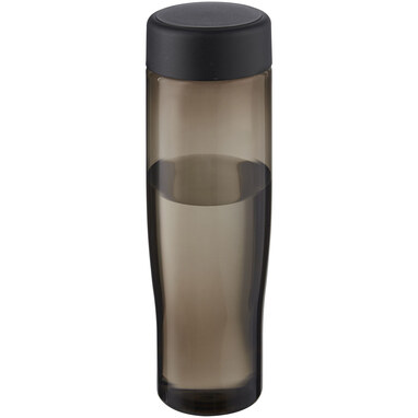 Бутылка для воды H2O Active® Eco Tempo объемом 700 мл с завинчивающейся крышкой сплошной черный, темно-серый - 21045090- Фото №1
