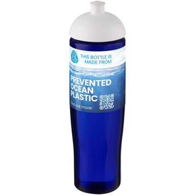 Спортивна пляшка H2O Active® Eco Tempo об'ємом 700 мл із куполоподібною кришкою білий, синій - 21045103- Фото №2