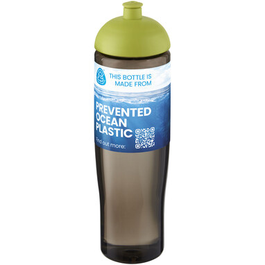 Спортивна пляшка H2O Active® Eco Tempo об'ємом 700 мл із куполоподібною кришкою лайм, темно-сірий - 21045163- Фото №2
