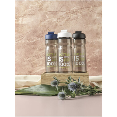 H2O Active® Eco Base Спортивная бутылка объемом 650 мл с откидывающейся крышкой красный, темно-серый - 22010021- Фото №5