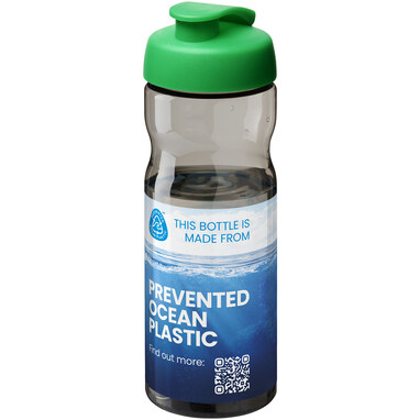 H2O Active® Eco Base Спортивна пляшка об'ємом 650 мл з кришкою, що відкидається. зелений світлий, темно-сірий - 22010061- Фото №2