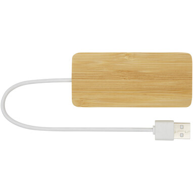 USB-концентратор Tapas из бамбука натуральный - 12430606- Фото №5