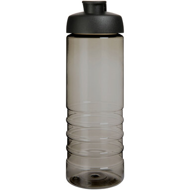 Спортивна пляшка H2O Active® Eco Treble об'ємом 750 мл із куполоподібною кришкою темно-сірий, суцільний чорний - 21047900- Фото №3