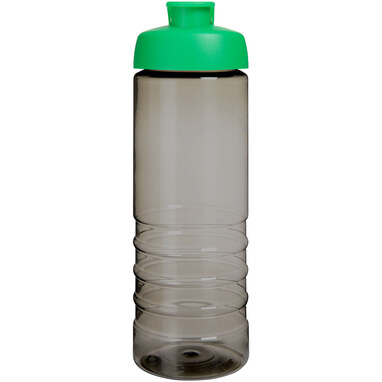 Спортивная бутылка H2O Active® Eco Treble объемом 750 мл с куполообразной крышкой темно-серый, зеленый - 21047903- Фото №3