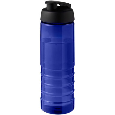 Спортивна пляшка H2O Active® Eco Treble об'ємом 750 мл із куполоподібною кришкою синій, суцільний чорний - 21047906- Фото №1