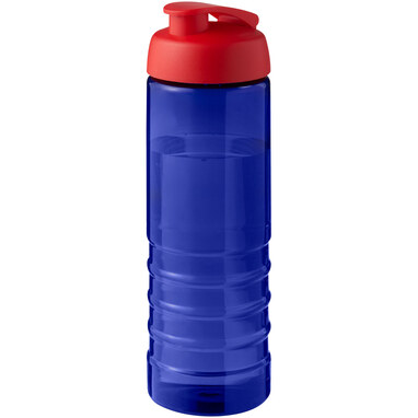 Спортивная бутылка H2O Active® Eco Treble объемом 750 мл с куполообразной крышкой cиний, красный - 21047908- Фото №1