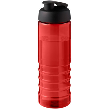Спортивна пляшка H2O Active® Eco Treble об'ємом 750 мл із куполоподібною кришкою червоний, суцільний чорний - 21047911- Фото №1