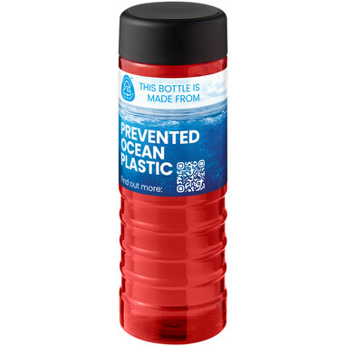 H2O Active® Eco Treble 750 мл бутылка для воды красный, сплошной черный - 21048105- Фото №2
