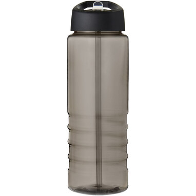 Спортивна пляшка H2O Active® Eco Treble об'ємом 750 мл із куполоподібною кришкою темно-сірий, суцільний чорний - 21048200- Фото №3