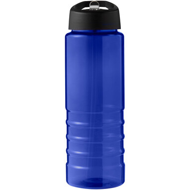 Спортивна пляшка H2O Active® Eco Treble об'ємом 750 мл із куполоподібною кришкою синій, суцільний чорний - 21048205- Фото №3