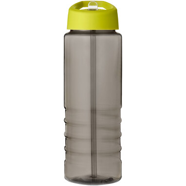 Спортивна пляшка H2O Active® Eco Treble об'ємом 750 мл із куполоподібною кришкою темно-сірий, лаймовий - 21048209- Фото №3