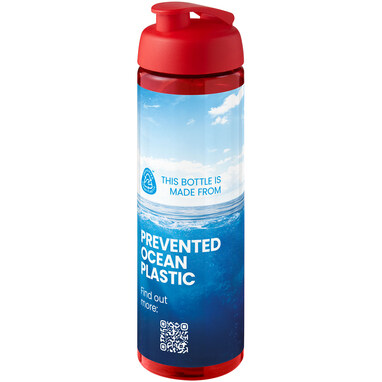 Спортивна пляшка H2O Active® Eco Vibe об'ємом 850 мл з кришкою, що відкидається червоний - 21048310- Фото №2