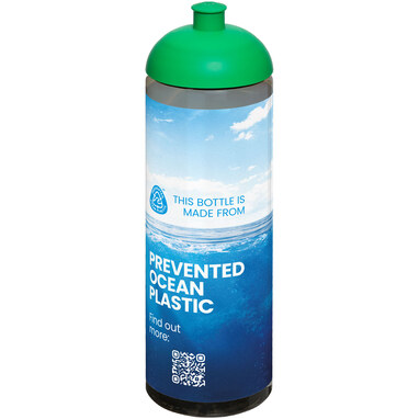 Спортивная бутылка H2O Active® Eco Vibe объемом 850 мл с куполообразной крышкой темно-серый, зеленый - 21048403- Фото №2