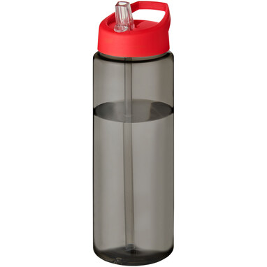 Спортивна пляшка H2O Active® Eco Vibe об'ємом 850 мл з кришкою-носиком темно-сірий, червоний - 21048602- Фото №1