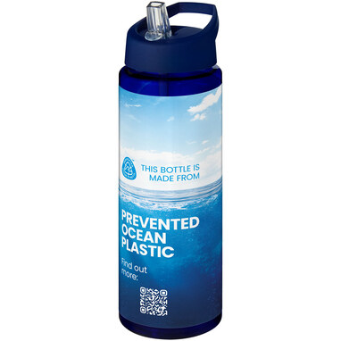 Спортивная бутылка H2O Active® Eco Vibe объемом 850 мл с крышкой-носиком cиний, cиний - 21048604- Фото №2