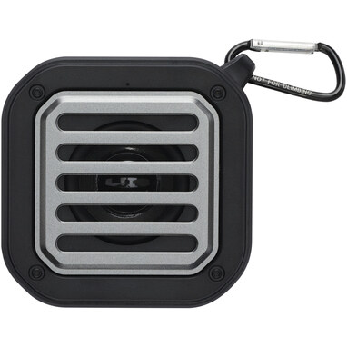 Динамик Solo 3W IPX5 RCS из переработанного пластика с солнечными батареями и Bluetooth® с карабином черный - 12434790- Фото №5