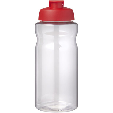 Спортивная бутылка H2O Active® Big Base объемом 1 литр с откидной крышкой красный - 21017521- Фото №3