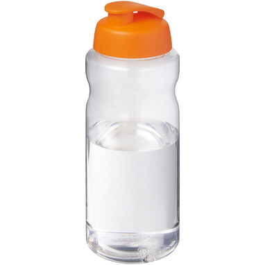 Спортивная бутылка H2O Active® Big Base объемом 1 литр с откидной крышкой оранжевый - 21017531- Фото №1