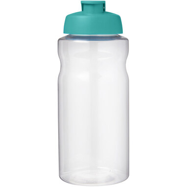 Спортивная бутылка H2O Active® Big Base объемом 1 литр с откидной крышкой голубой - 21017551- Фото №3