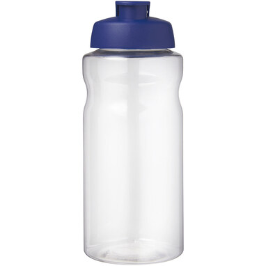 Спортивная бутылка H2O Active® Big Base объемом 1 литр с откидной крышкой синий - 21017552- Фото №3