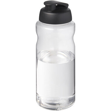 Спортивна пляшка H2O Active® Big Base об’ємом 1 літр чорний - 21017590- Фото №1