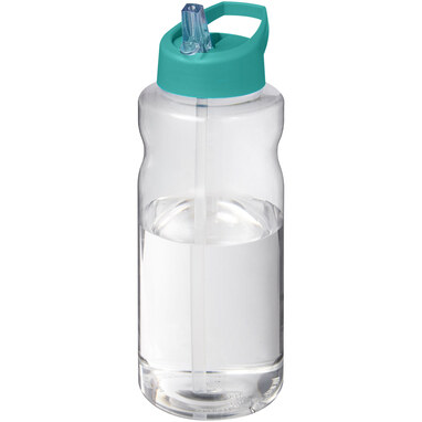 Спортивная бутылка H2O Active® Big Base емкостью 1 литр с крышкой с носиком голубой - 21017651- Фото №1