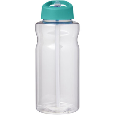 Спортивная бутылка H2O Active® Big Base емкостью 1 литр с крышкой с носиком голубой - 21017651- Фото №3