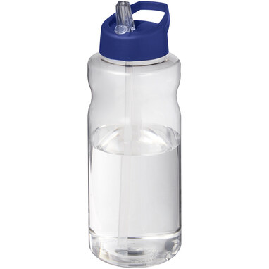 Спортивная бутылка H2O Active® Big Base емкостью 1 литр с крышкой с носиком синий - 21017652- Фото №1